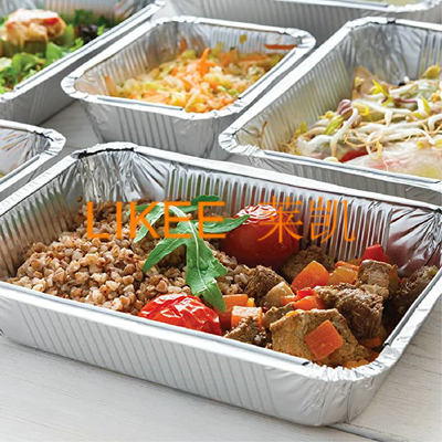 خرید ظرف فویل آلومینیومی پیک نیک مستطیلی برای فریزر، فر و مایکروویو online manufacture