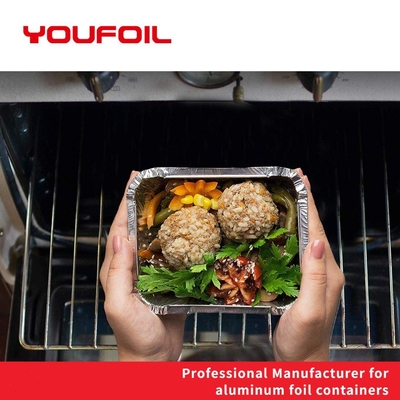 خرید سینی فویل آلومینیومی یکبار مصرف و ایمن برای مایکروویو 1 پوندی برای رستوران online manufacture