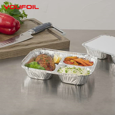 خرید سینی فویل آلومینیومی یکبار مصرف با محفظه‌های متعدد online manufacture