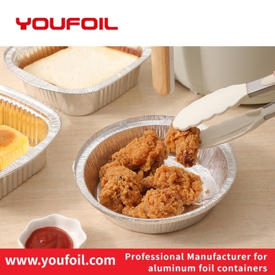خرید بسته بندی مواد غذایی بی بو ظرف ورق آلومینیومی 100٪ بازیافتی شکل گرد online manufacture