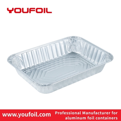 خرید بسته بندی فلزی ظرف مستطیلی فویل آلومینیومی با دیواره صاف و قابل بازیافت online manufacture