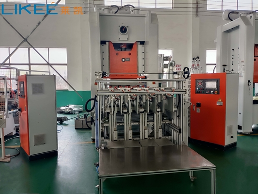 خرید سفارشی 4 حفره 30 ~ 75 ضربه / دقیقه 80TON آلومینیوم ورق ظرف سازی ماشین online manufacture