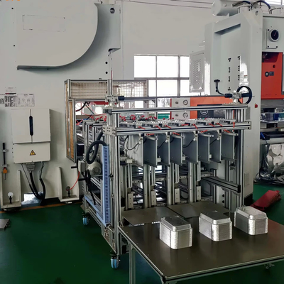 خرید دستگاه پانچ فویل آلومینیومی ظرف غذا LK-T63 خط تولید سینی با سرعت بالا online manufacture