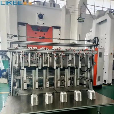 خرید دستگاه ساخت سینی فویل آلومینیومی 4 تا 6 حفره، کنترل شده توسط PLC میتسوبیشی online manufacture