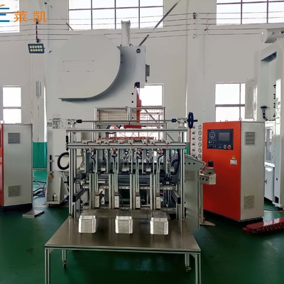 خرید دستگاه ساخت ظرف فویل آلومینیومی سه حفره ای با سرعت بالا موتور زیمنس online manufacture