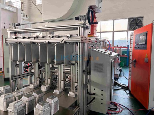 خرید دستگاه ساخت ظرف های ورق آلومینیوم 63 تن با پشتیبانی 24/7 پس از فروش و تولید 9000-12000 پی سی / ساعت تولید آنلاین