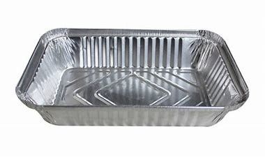 خرید ظروف غذایی یکبار مصرف آلومینیومی فویل نقره ای بسته بندی 800 میلی لیتر 0.03 میلی متر online manufacture