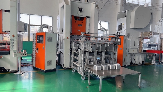 26KW منبع برق مکانیکی آلومینیوم ورق ظرف سازی ماشین برای 1-5 حفره