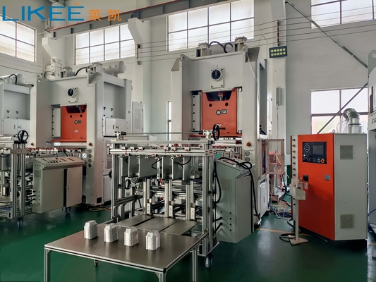 80Ton 4 ~ 5 راه کاملا اتوماتیک آلومینیوم ظرف مواد غذایی ساخت ماشین LK-T80