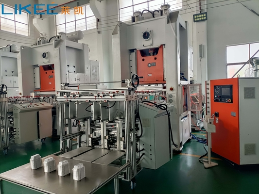 Mistubishi PLC 80Ton اتوماتیک آلومینیوم ورق کانتینر ماشین برای بسته بندی غذای سریع