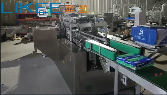 دستگاه بسته‌بندی خودکار فویل آلومینیومی با کنترل PLC برای جعبه مقوایی، 10-50 جعبه در دقیقه
